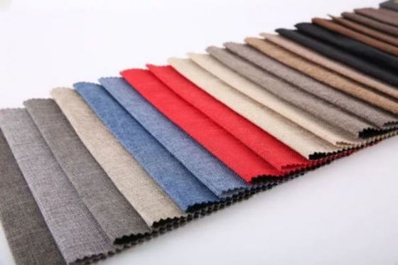 家具製造販売業のゆがみは100%家具のためのリネンMicrofiberのソファーの生地を編んだ