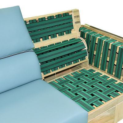 緑の家具製造販売業の伸縮性があるウェビング2.5mmのゴム製椅子のウェビングの革紐
